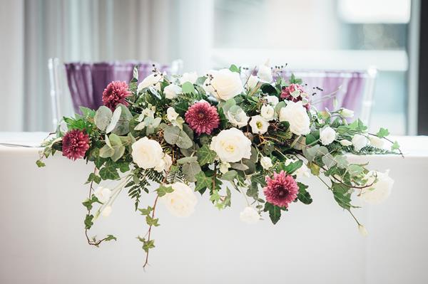 Wedding Flower Top Table Arrangement